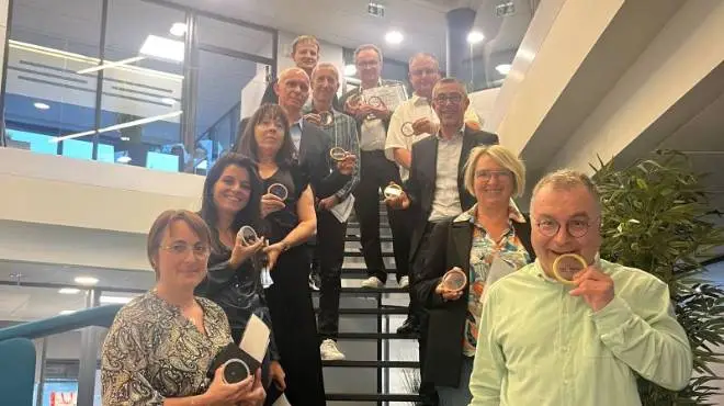 Collaborateurs siège du Groupe Chopard médaillés